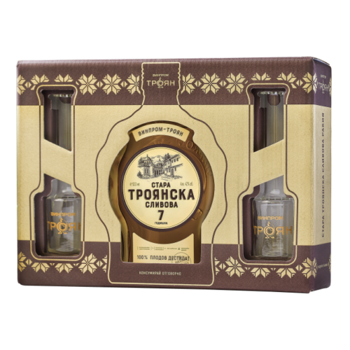 Old Troyan Plum Rakia – a gift box with two vials